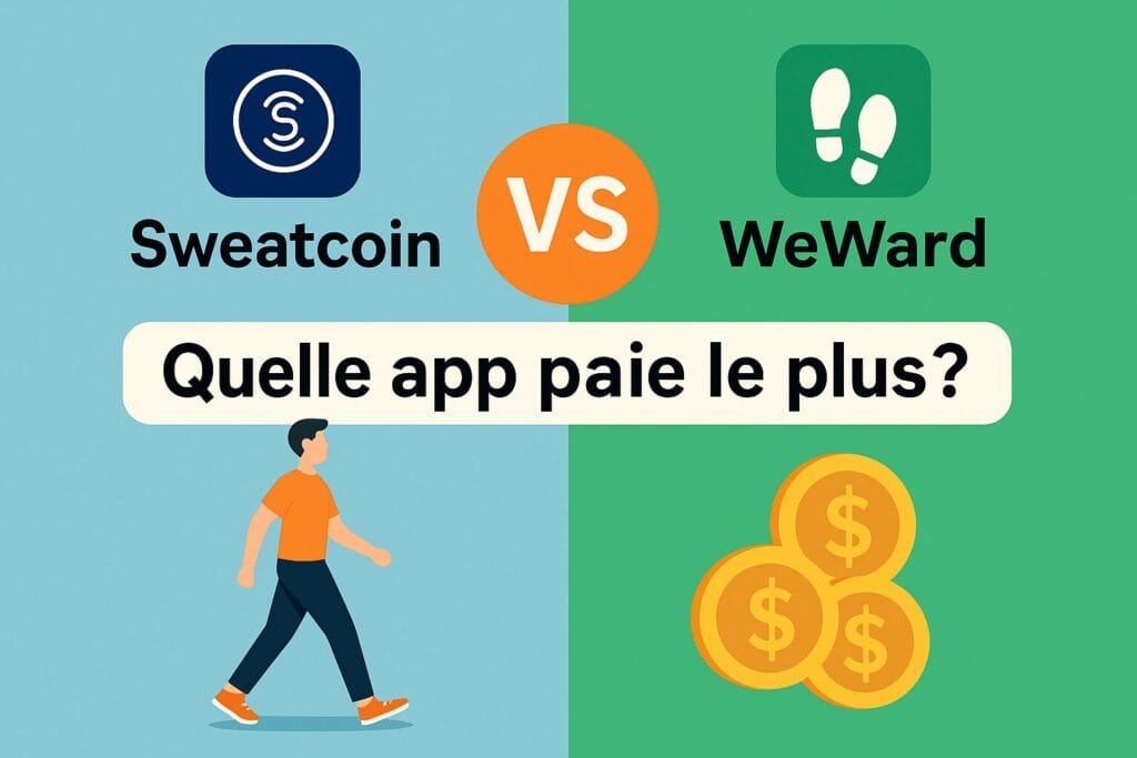 Comparatif Sweatcoin vs WeWard