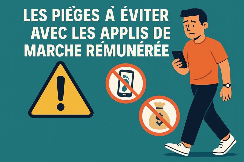 Les pièges à éviter avec les applis de marche rémunérée