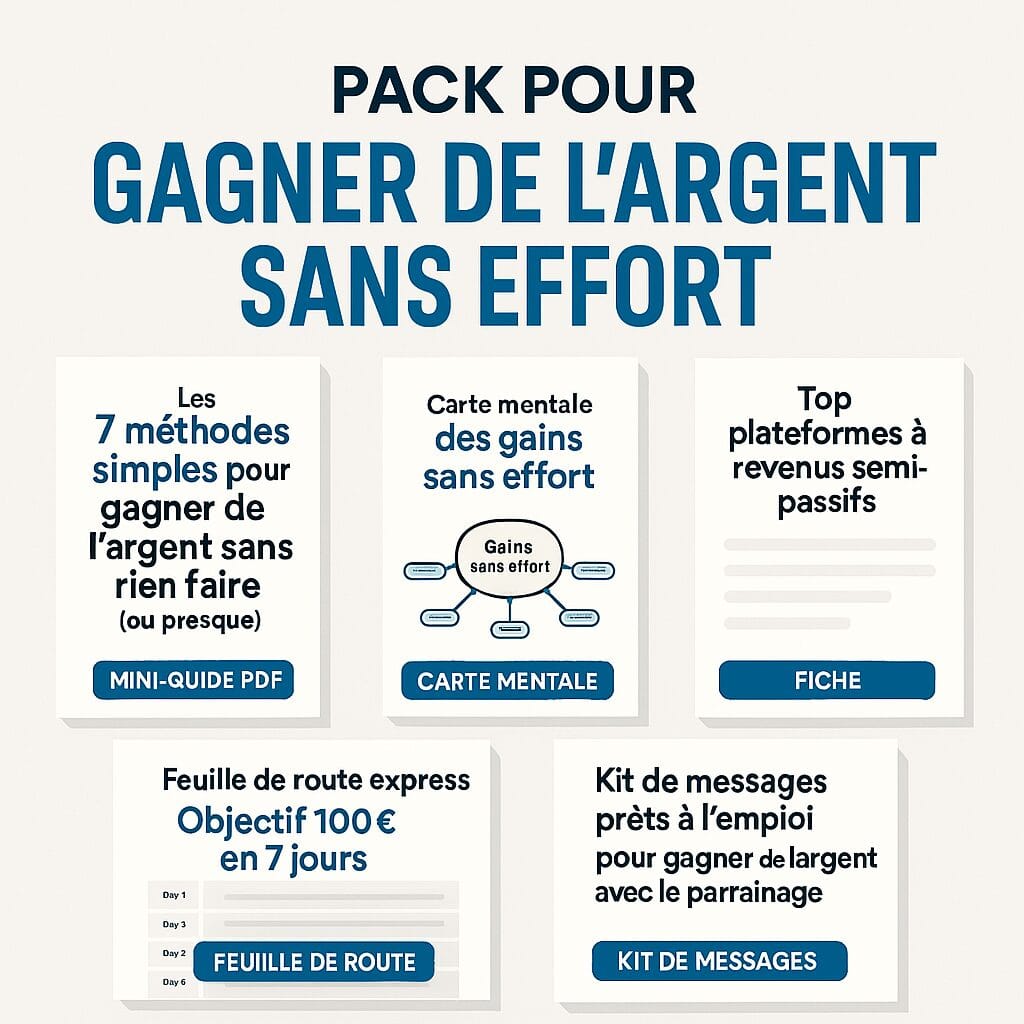 Le Pack "Gagner de l’argent sans rien faire (ou presque)"