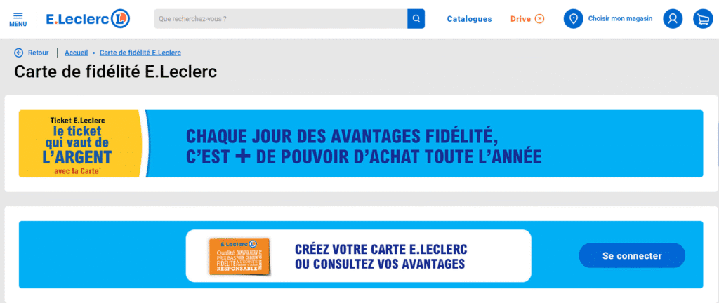 Leclerc carte de fidelité