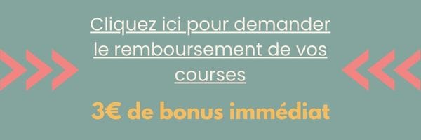 Demander le remboursement des courses par cashback